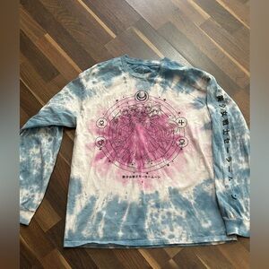Graphic Tie-Dye Long Sleeve Shirt